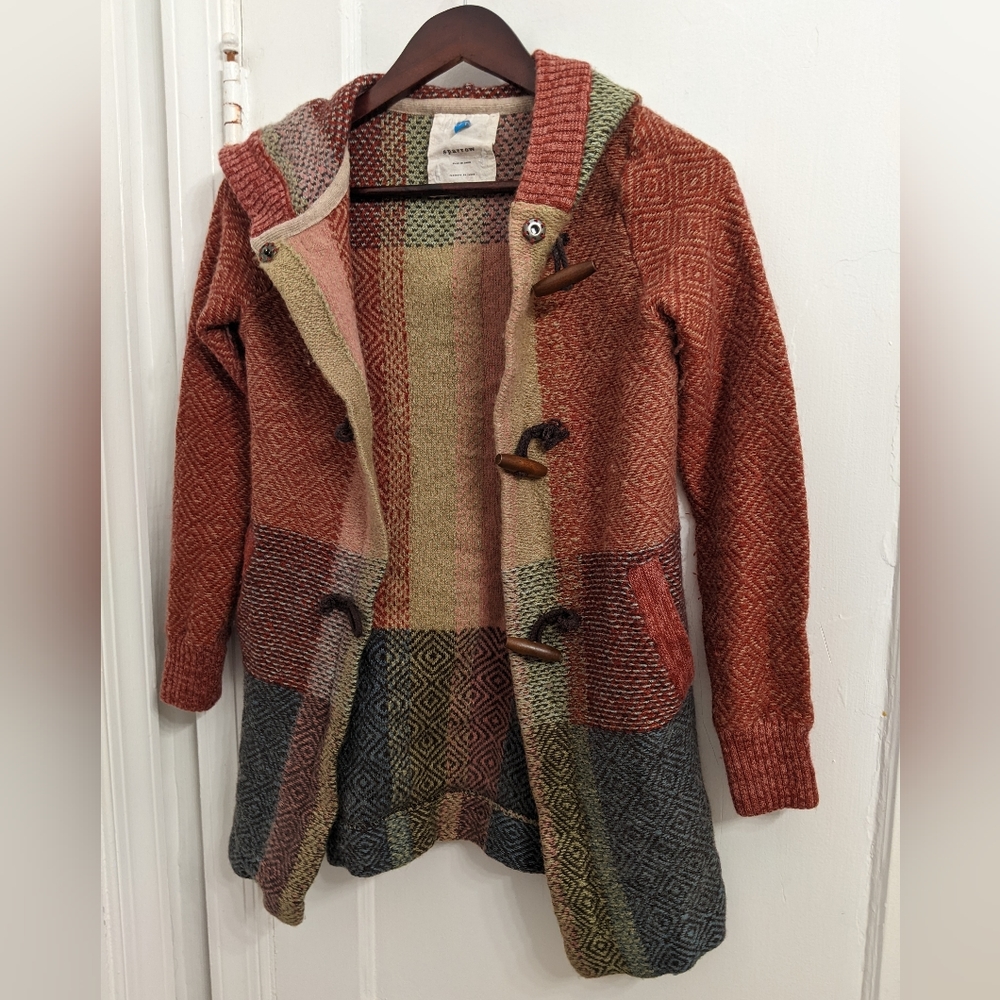 Anthropologie Sparrow Toggle Hooded Sweater Coat